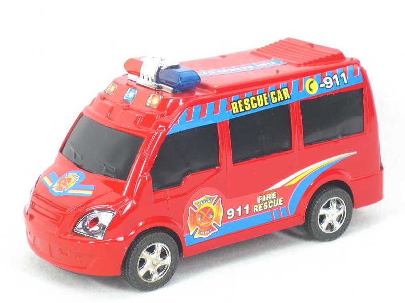 Friction Fire Engine W/L_S(3C) toys