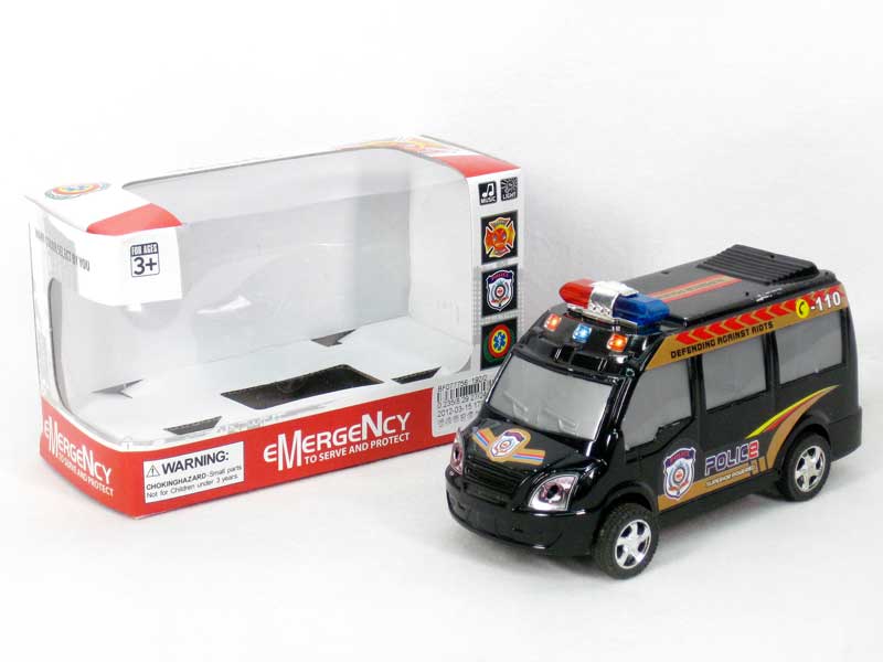 Friction Police Car W/L_S(3C) toys