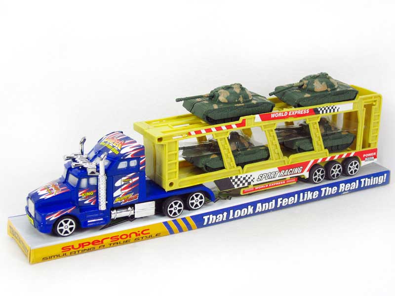 Friction Truck Tow Tank toys