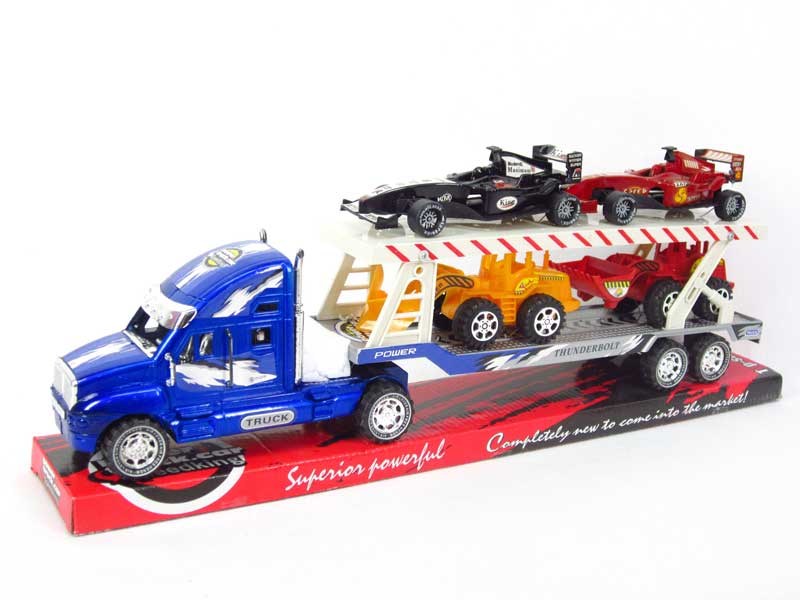 Friction Double Deck Trailer toys