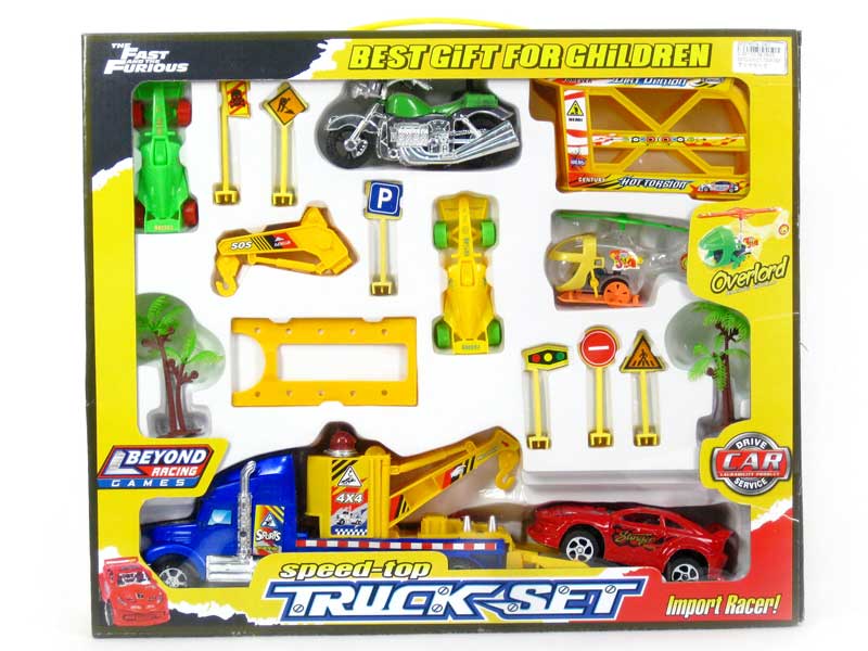 Friction  Retrieval Car Set toys