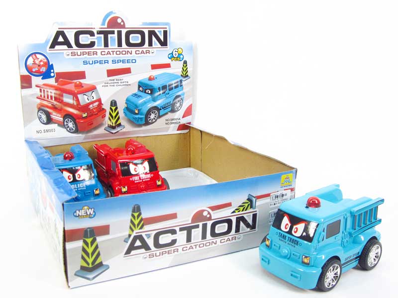 Friction Police Car W/L_M(6in1) toys