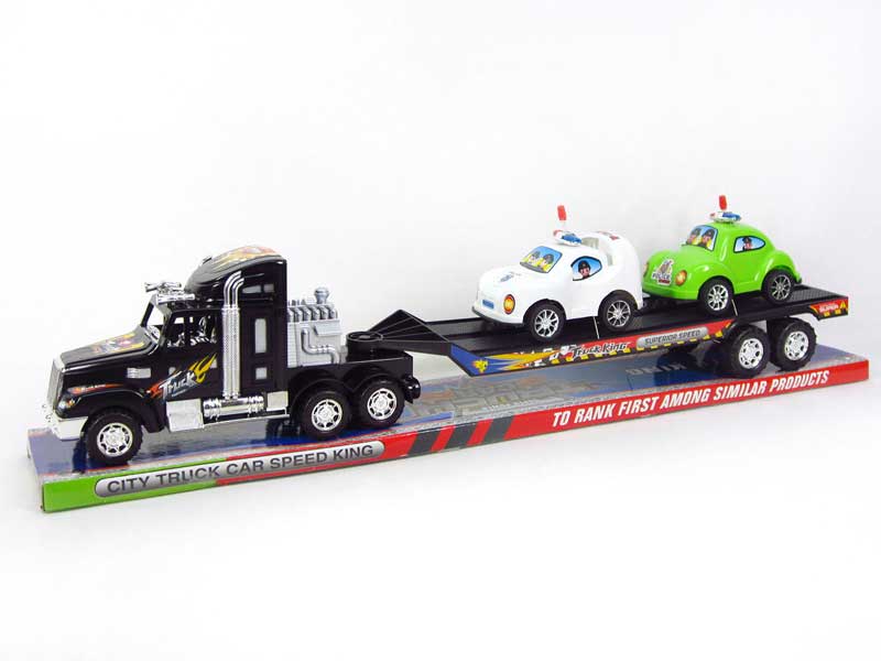 Friction Tow Truck & Free Wheel Police Car(3C) toys
