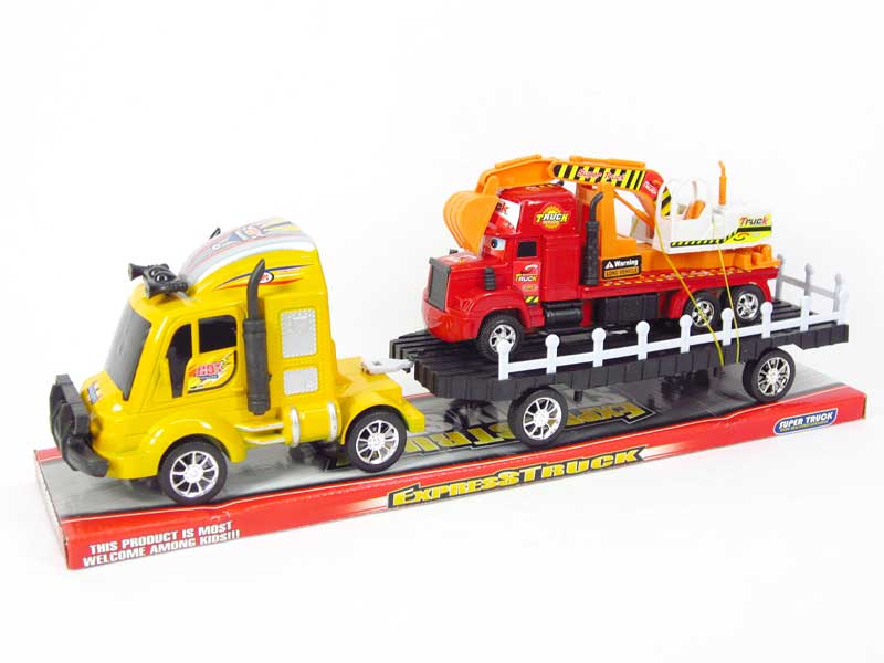 Friction Truck Tow Construction Truck(2S3C) toys