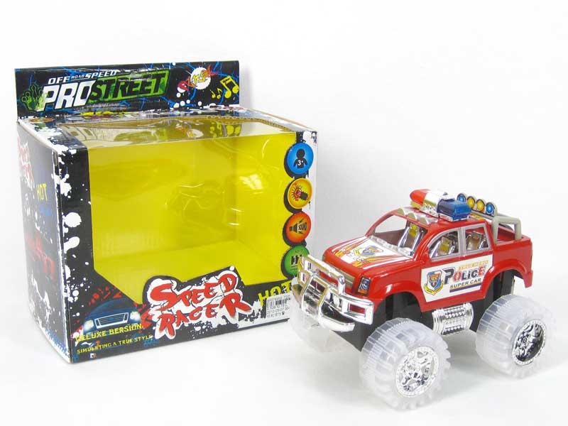Friction Police Car W/L_S(3C) toys