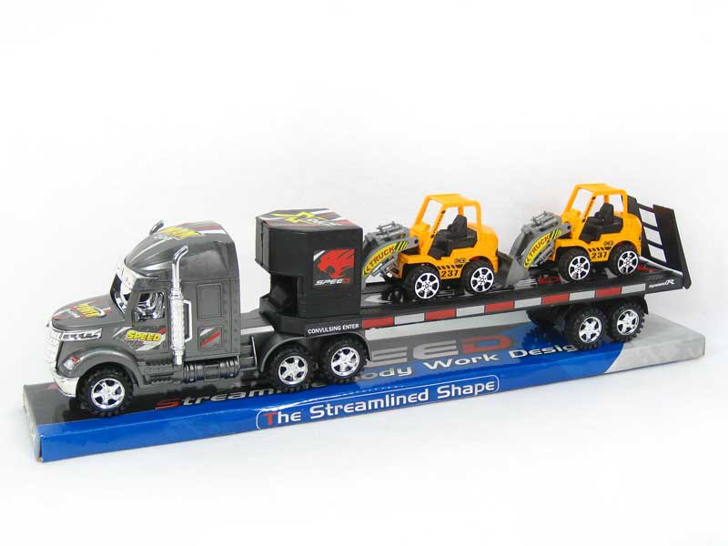 Frcition Truck Tow Free Wheel Construction Truck(4C) toys