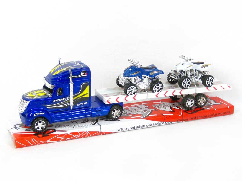 Friction Truck Tow Free Wheel Motorcycle(2C) toys