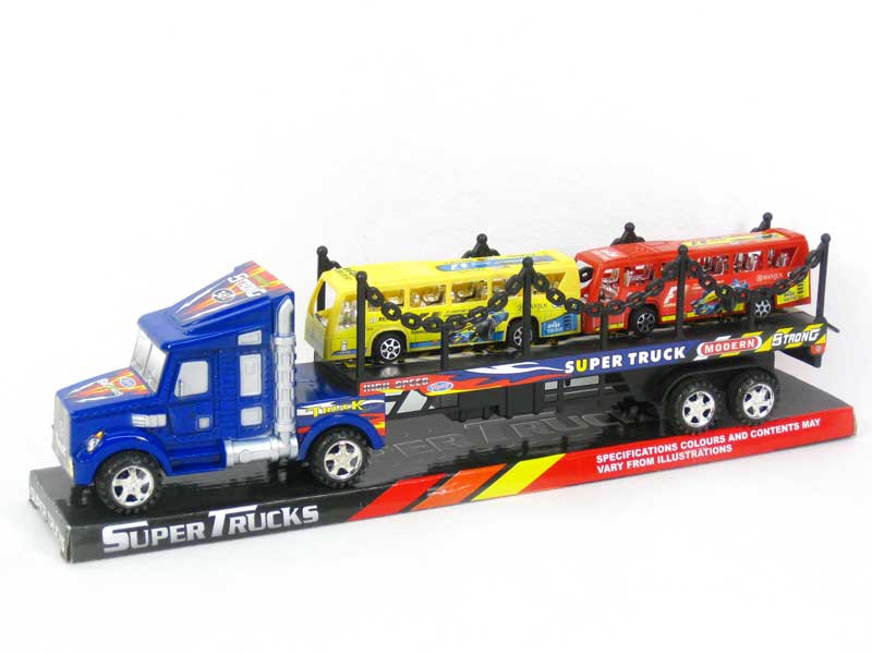 Friction Truck Tow Free Wheel Bus toys
