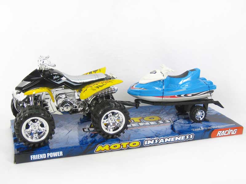 Friction Motorcycle Tow Truck toys