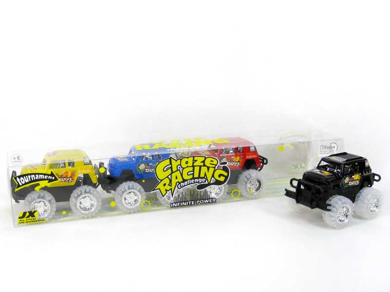 Friction Cross-country Car W/L_M(4in1) toys