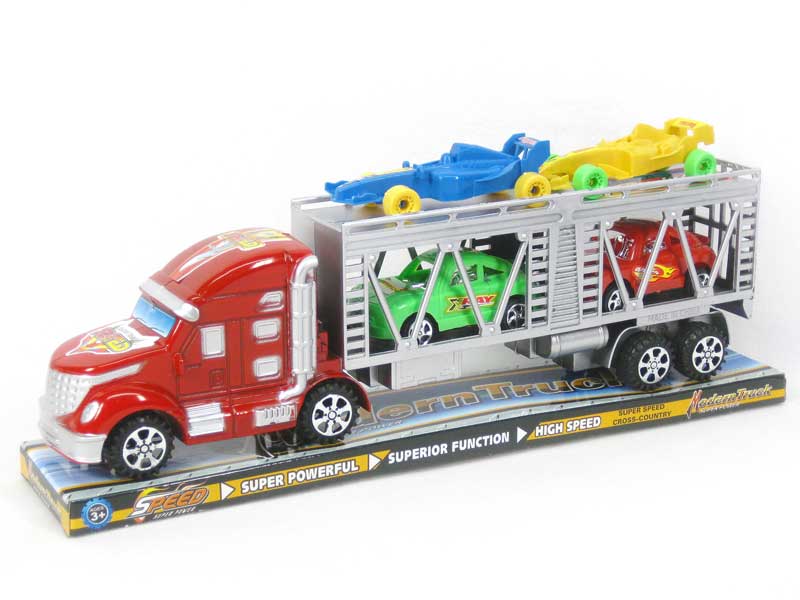 Friction Double Deck Trailer(2C) toys