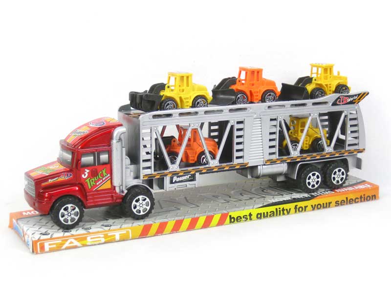 Friction Double Deck Trailer toys