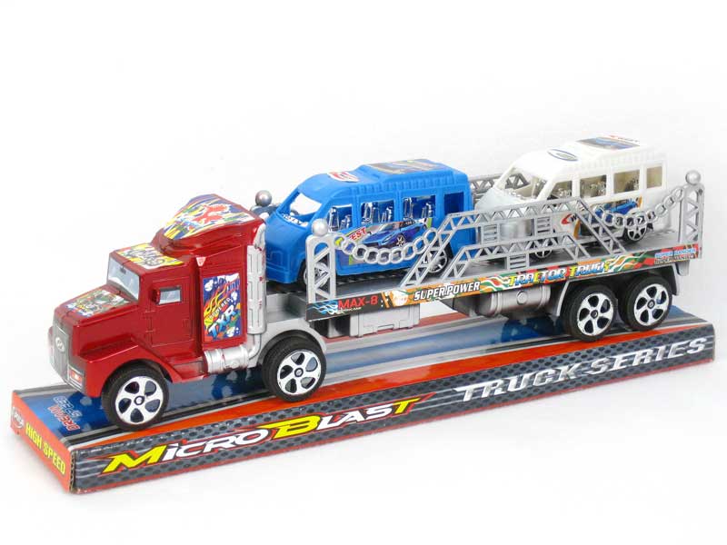 Friction Truck Tow Bus toys