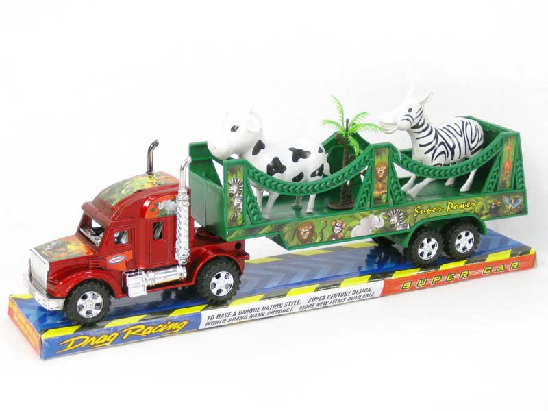 Friction Truck Tow Animal toys