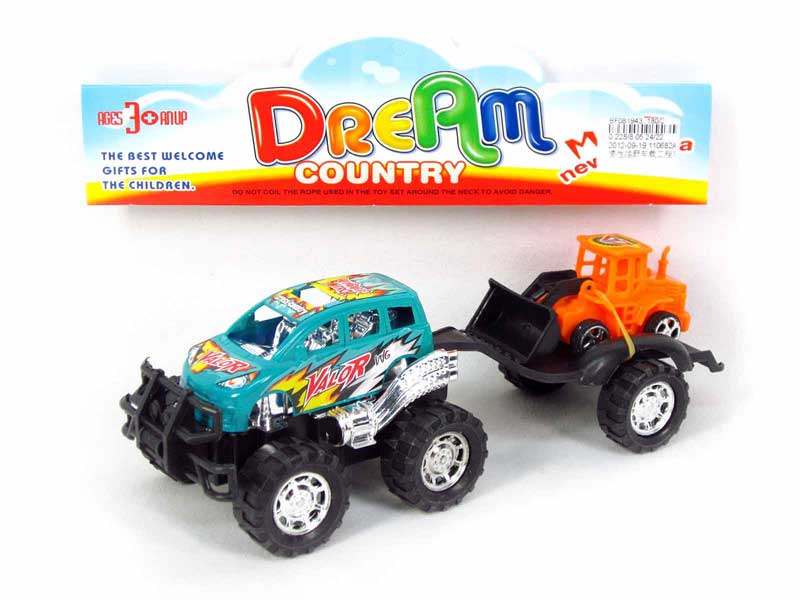 Friction Cross-country Car Tow Construction Truck toys