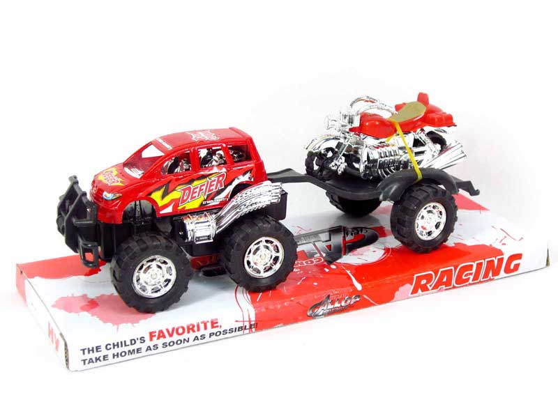 Friction Cross-country Car Tow Fire Engine toys