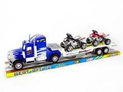 Friction Truck Tow Motorcycle toys