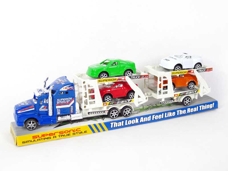 Friction Double Deck Trailer toys