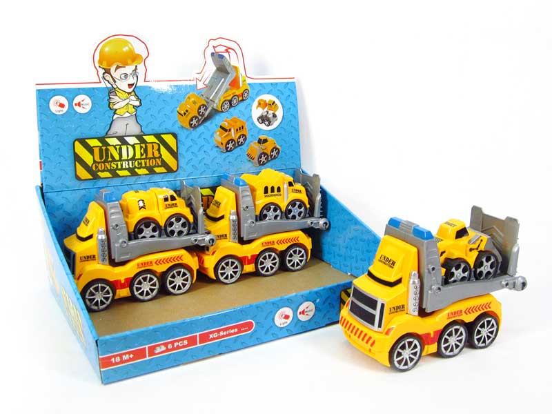Friction Construction Truck W/L_M(6in1) toys