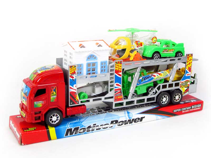 Friction Double Deck Trailer toys