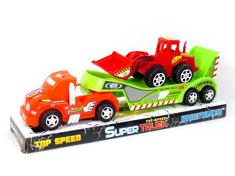 Friction Truck Tow Construction Truck(2S) toys