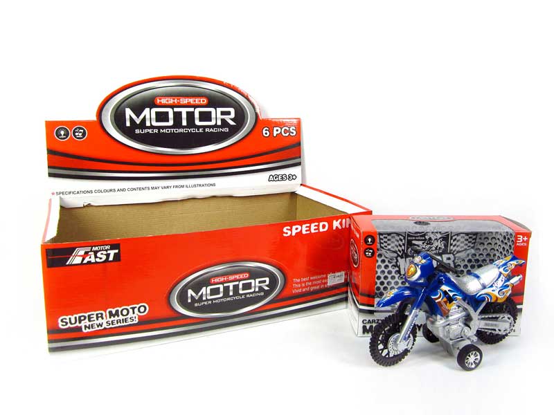 Friction Cross-country Motorcycle(6pcs) toys