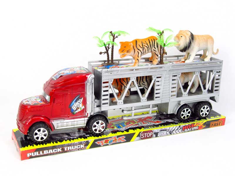 Friction Double Deck Trailer toys