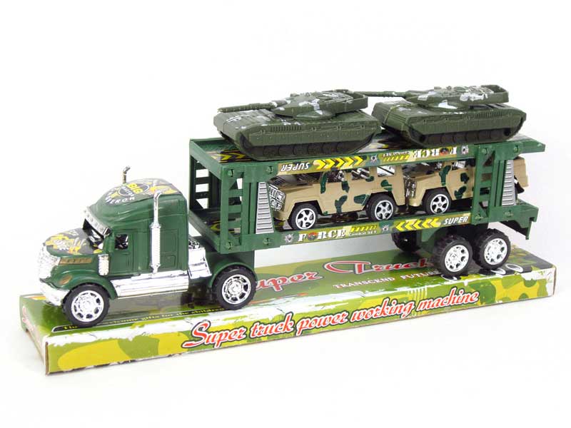 Friction Double Deck Trailer toys