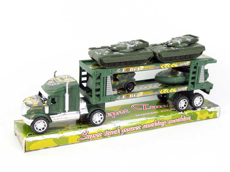 Friction Double Deck Trailer toys