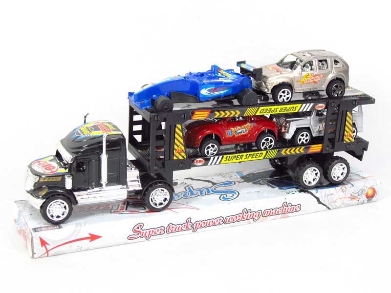 Friction Double Deck Trailer toys