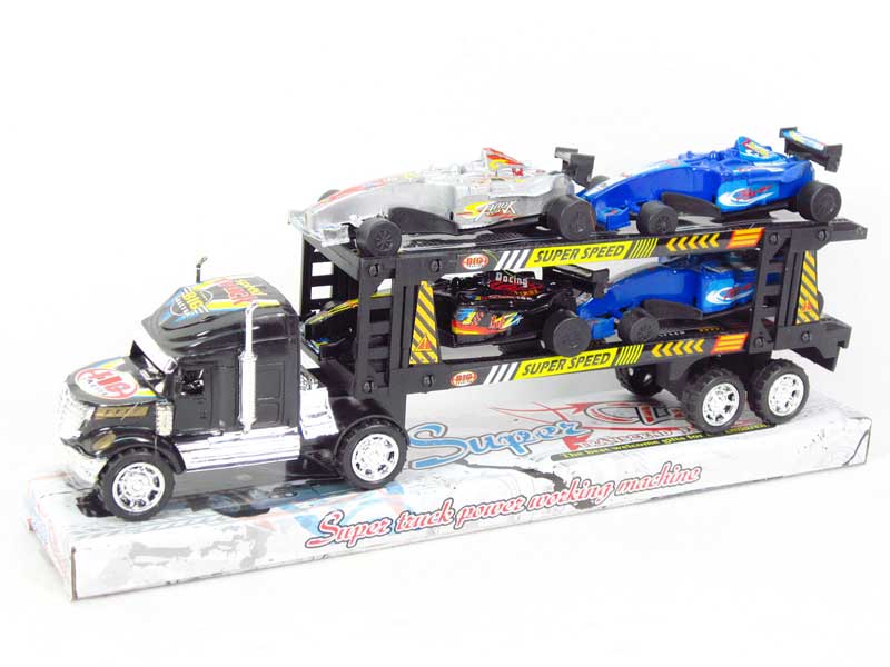 Friction Double Deck Trailer toys