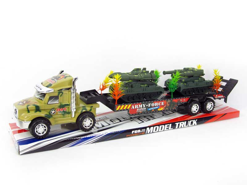 Friction Truck Tow Tank(2C) toys