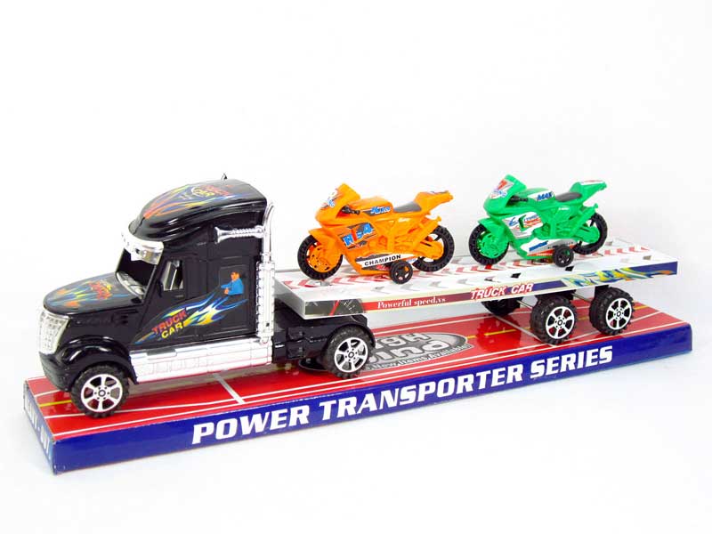 Friction Truck Tow Free Wheel Motorcycle toys