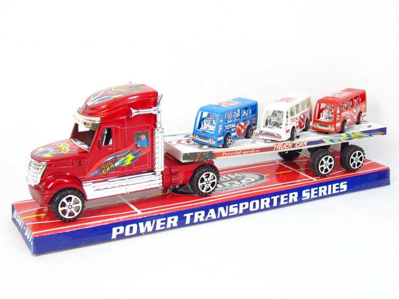 Friction Tow Truck & Free Wheel Bus toys