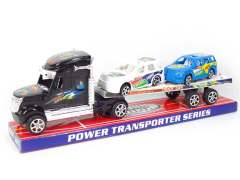 Friction Tow Truck & Free Wheel Racing Car