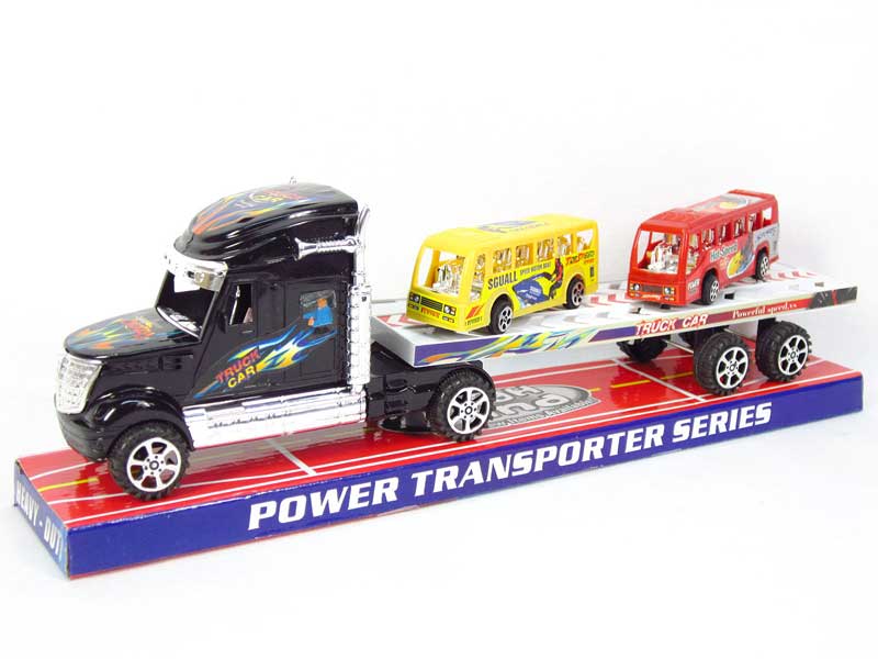 Friction Tow Truck & Free Wheel Bus toys