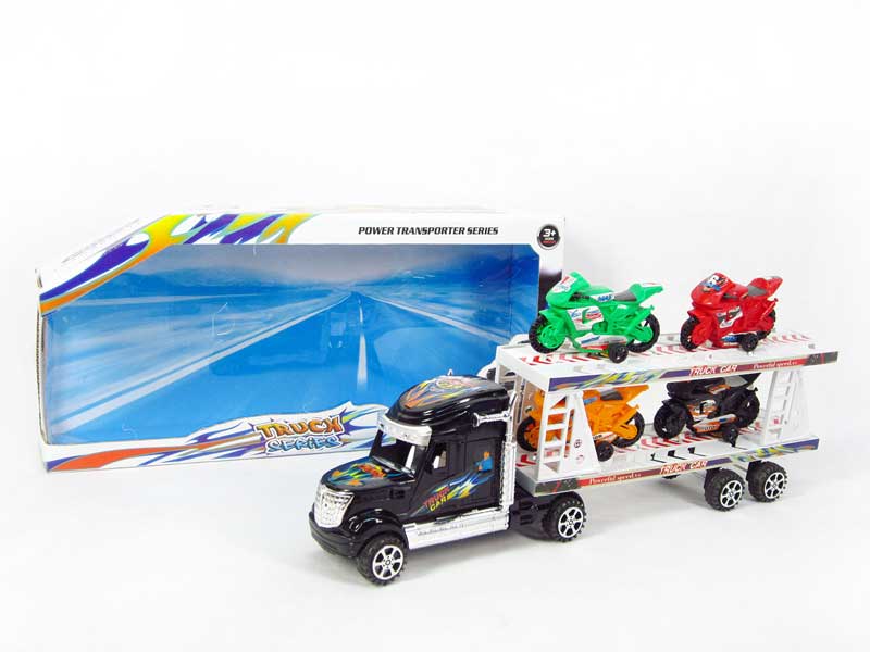 Friction Double Deck Trailer toys