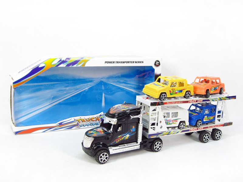 Friction Double Deck Trailer toys