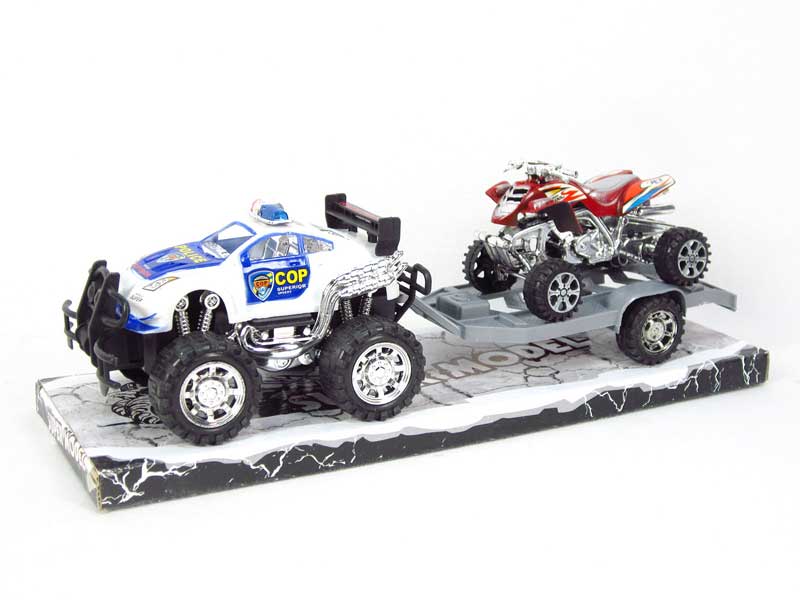 Friction  Truck Tow Free Wheel Motorcycle toys