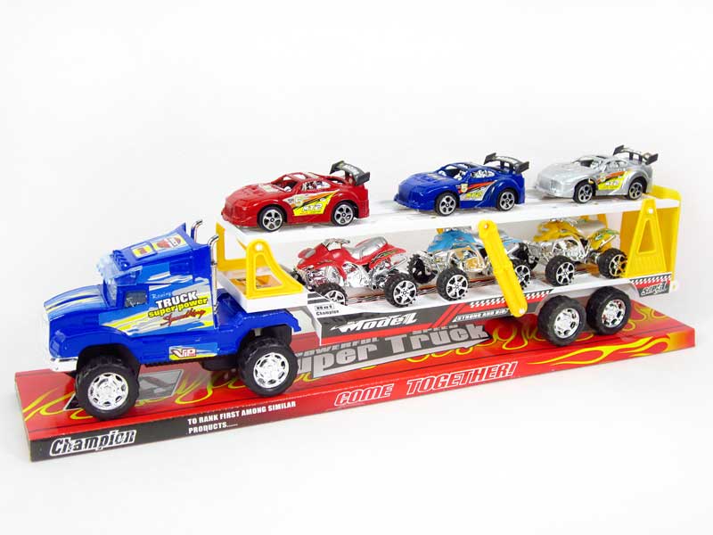 Friction Double Deck Trailer toys