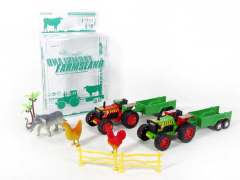 Friction Farmer Tractor Set