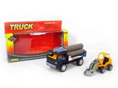 Friction Car & Free Wheel Construction Truck