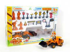 Friction Construction Truck W/Guide