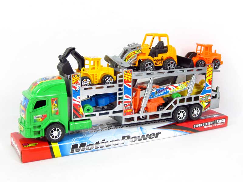 Friction Double Deck Trailer toys