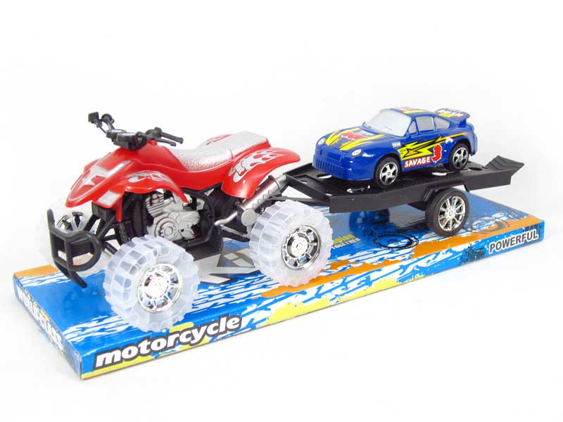 Friction Motorcycle Tow Truck W/L(4C) toys