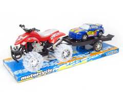 Friction Motorcycle Tow Truck W/L(4C)