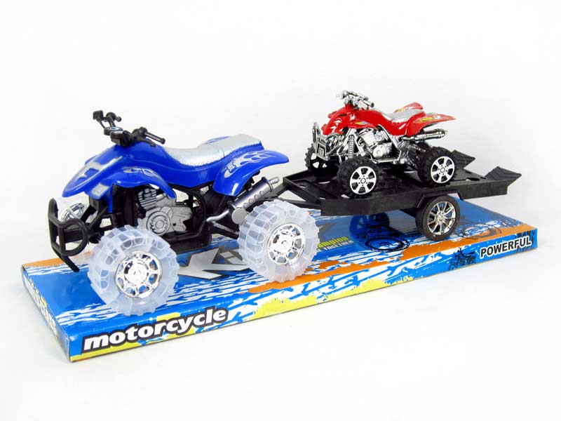 Friction Motorcycle Tow Truck W/L(4C) toys
