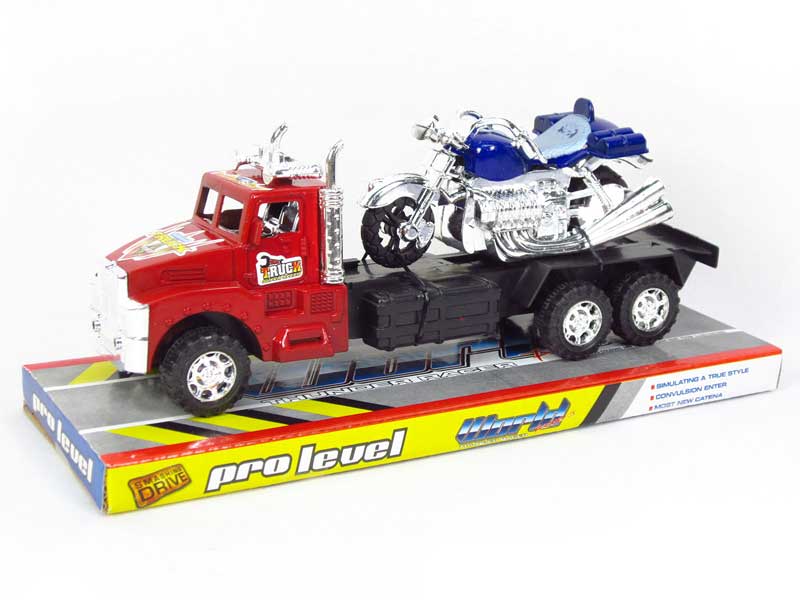 Friction Truck Tow Free Wheel Motorcycle(2C) toys