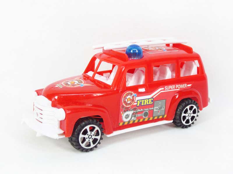 Friction Fire Engine W/L_S(2C) toys