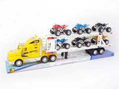 Friction Truck Tow Motorcycle(3C)